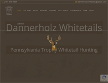 Tablet Screenshot of dannerholzwhitetails.com